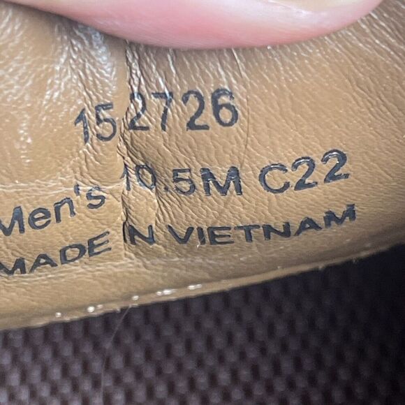 Johnston & Murphy Mens Size 10.5M Branning Cap Toe Tan Sheepskin Brown Lace Up - Picture 10 of 10